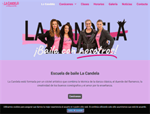 Tablet Screenshot of danzalacandela.com